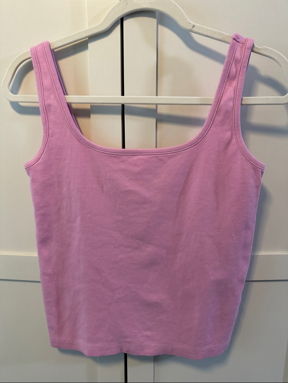 J. Crew Lavender-Pink Scoop Neck Essential Tank